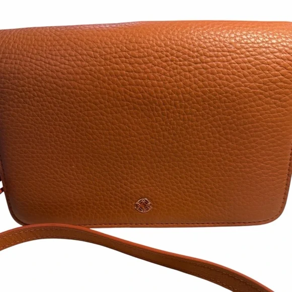 Dagne Dover peach leather crossbody bag - Picture 3 of 16